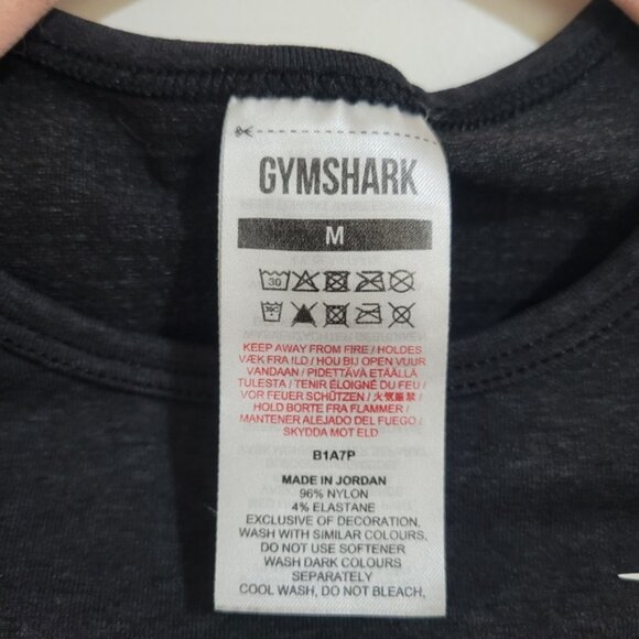 Gymshark Vital Seamless Short Sleeves T-Shirt Black Marl M - Picture 2 of 12